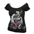 Load image into Gallery viewer, Tops - Short Sleeve Spiral Rock Angel
