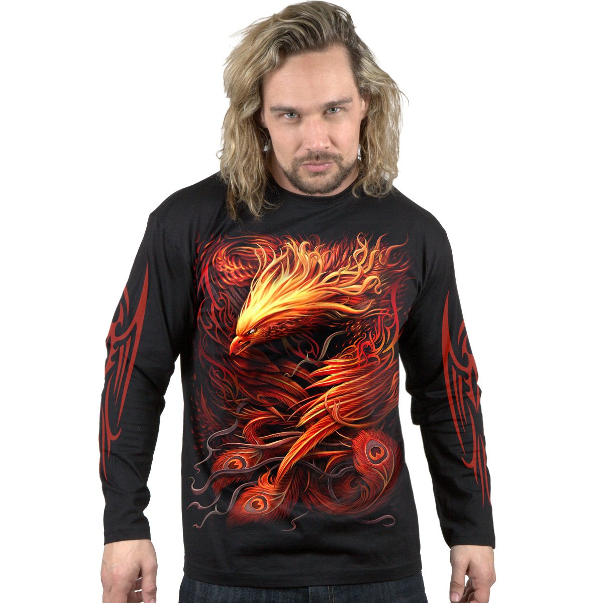 Long-sleeved T-shirt Spiral Phoenix Arisen