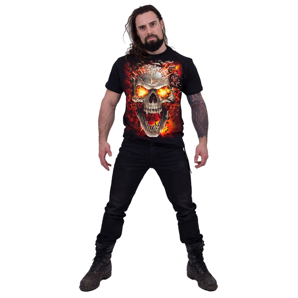 T-Shirt Spiral Skull Blast