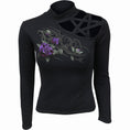 Bild in Galerie-Betrachter laden, Langarm-T-Shirt Spiral Tribal Rose
