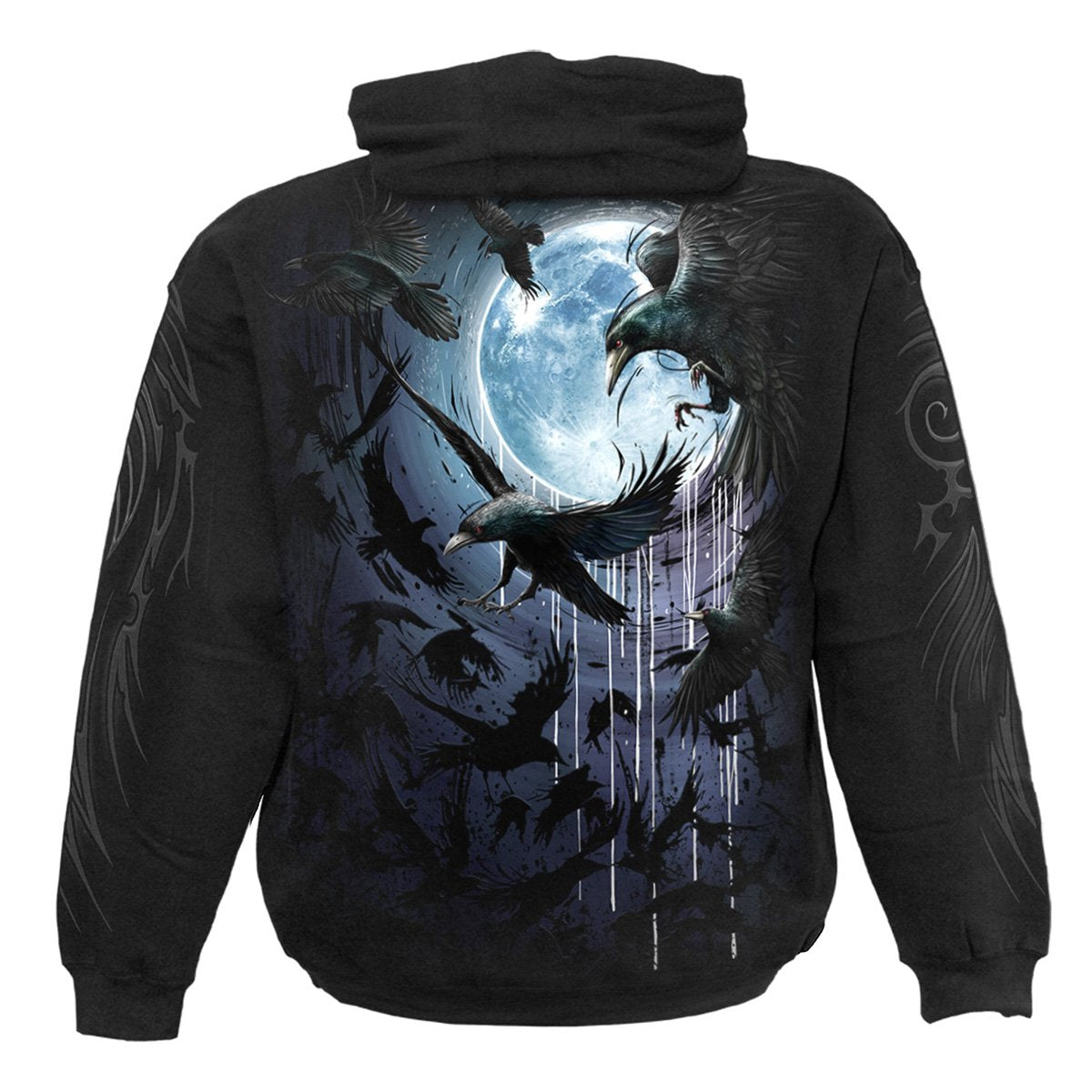 Kapuzenpullover Spiralkrähenmond