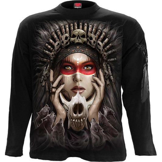 Langarm-T-Shirt Spiral Cry Of The Wolf