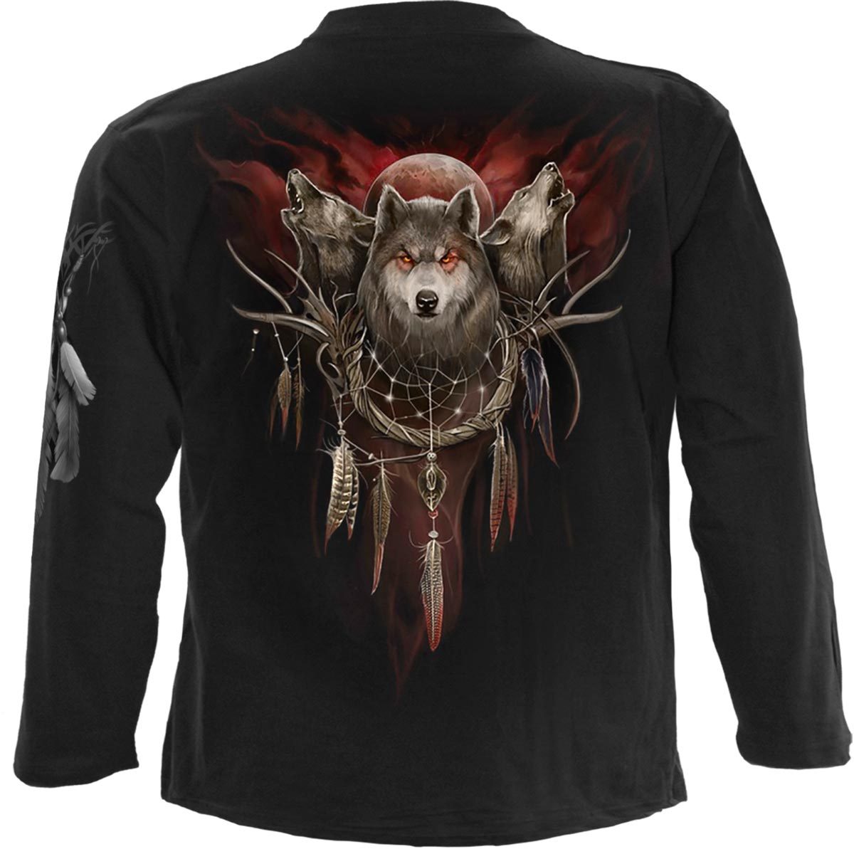 Langarm-T-Shirt Spiral Cry Of The Wolf