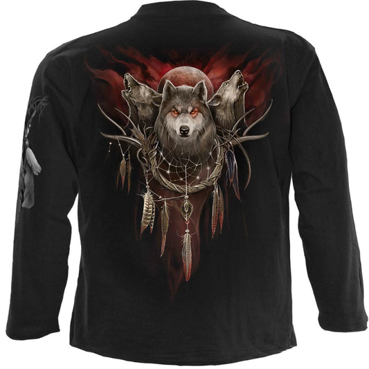 Langarm-T-Shirt Spiral Cry Of The Wolf