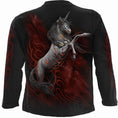 Load image into Gallery viewer, Long-sleeved T-shirt Spiral Infernal Unicorn
