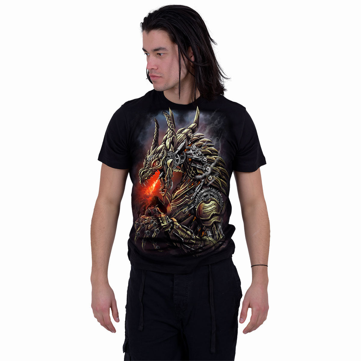 T-Shirt Spiral Drachenzahnräder