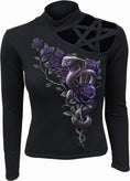 Bild in Galerie-Betrachter laden, Langarm-T-Shirt Spiral Cobra Roses
