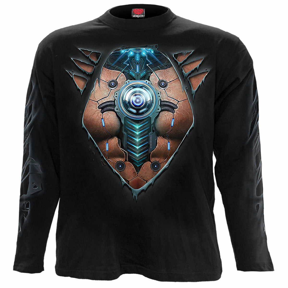 Langarm-T-Shirt Spiral Cyber Skin