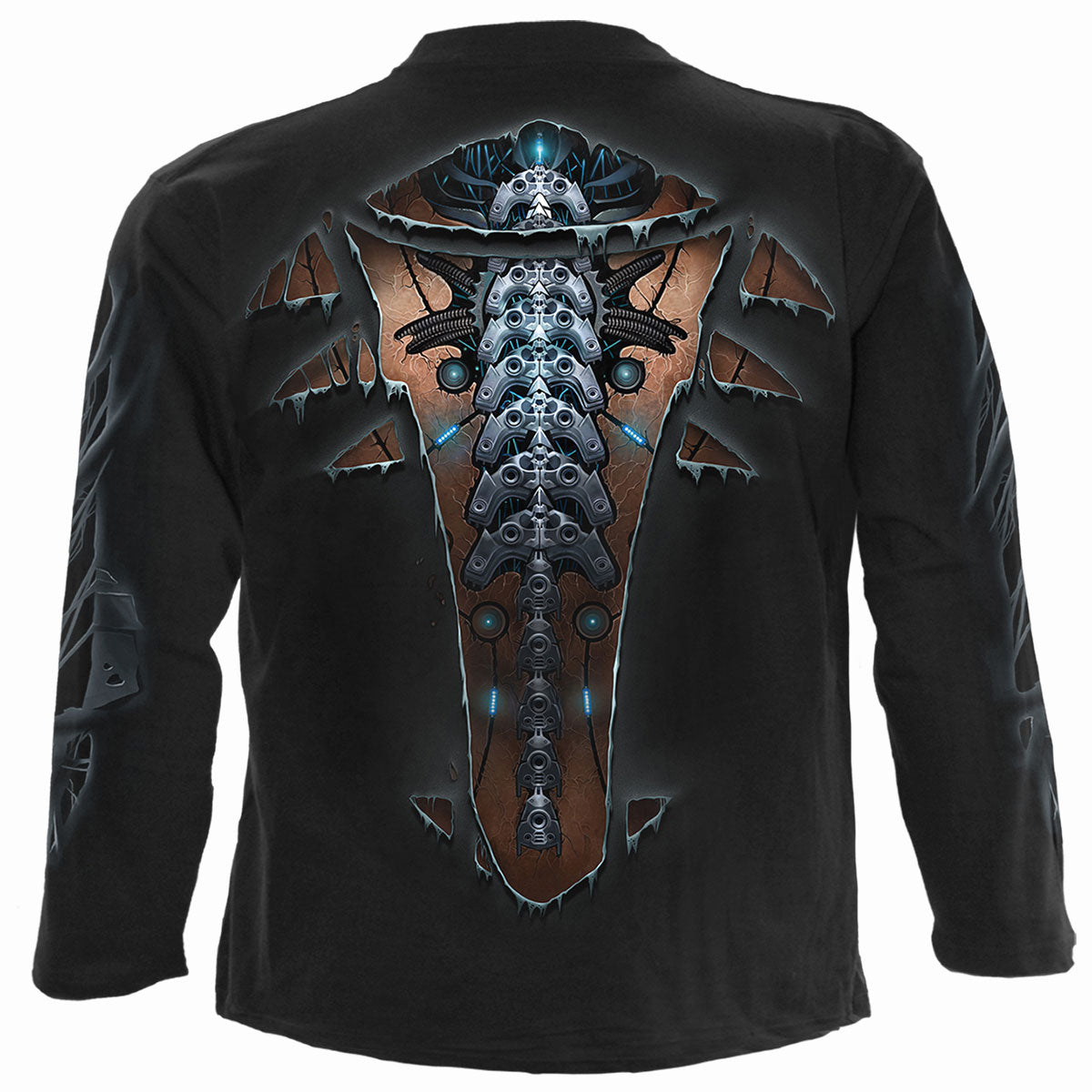 Langarm-T-Shirt Spiral Cyber Skin