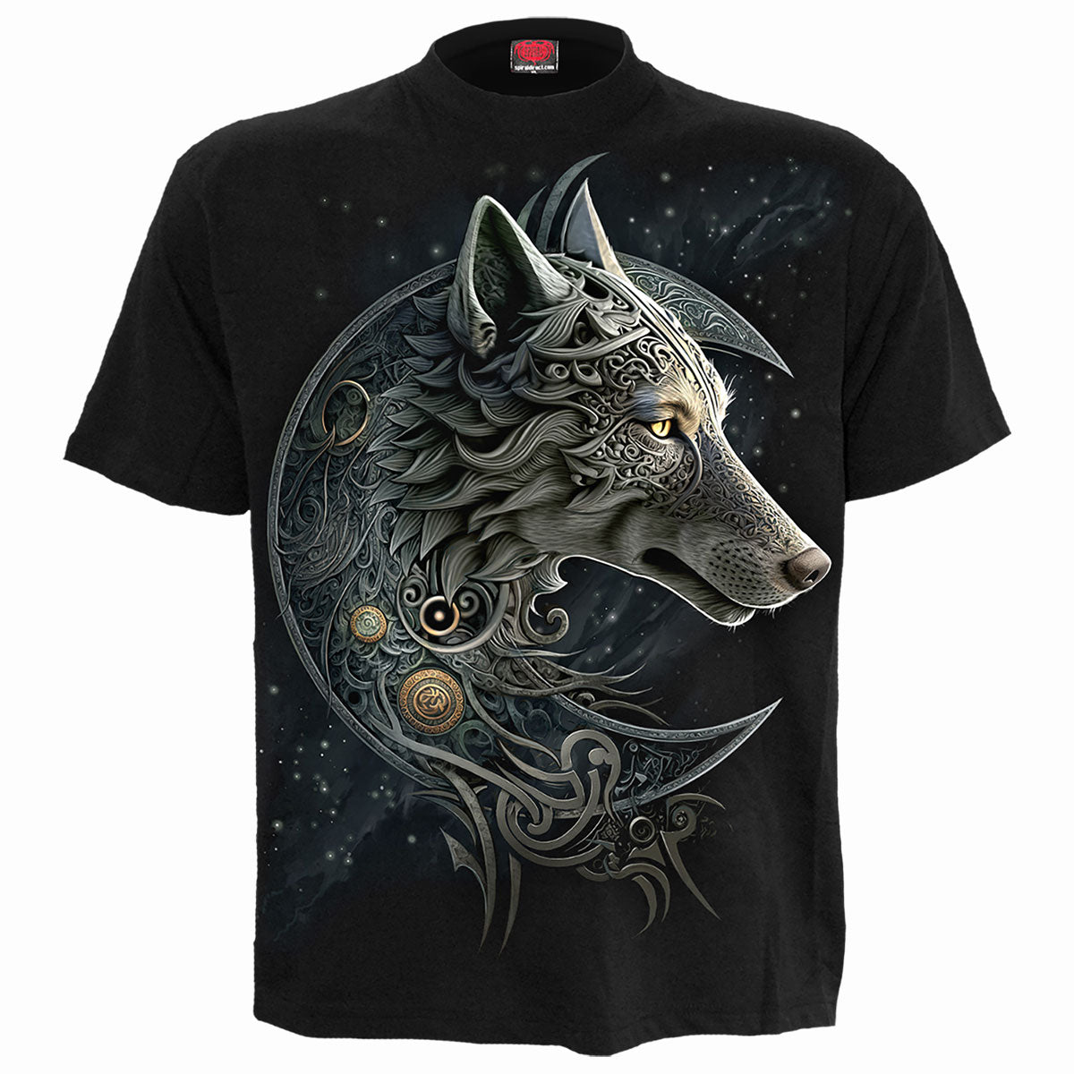 T-Shirt Spirale Keltischer Wolf