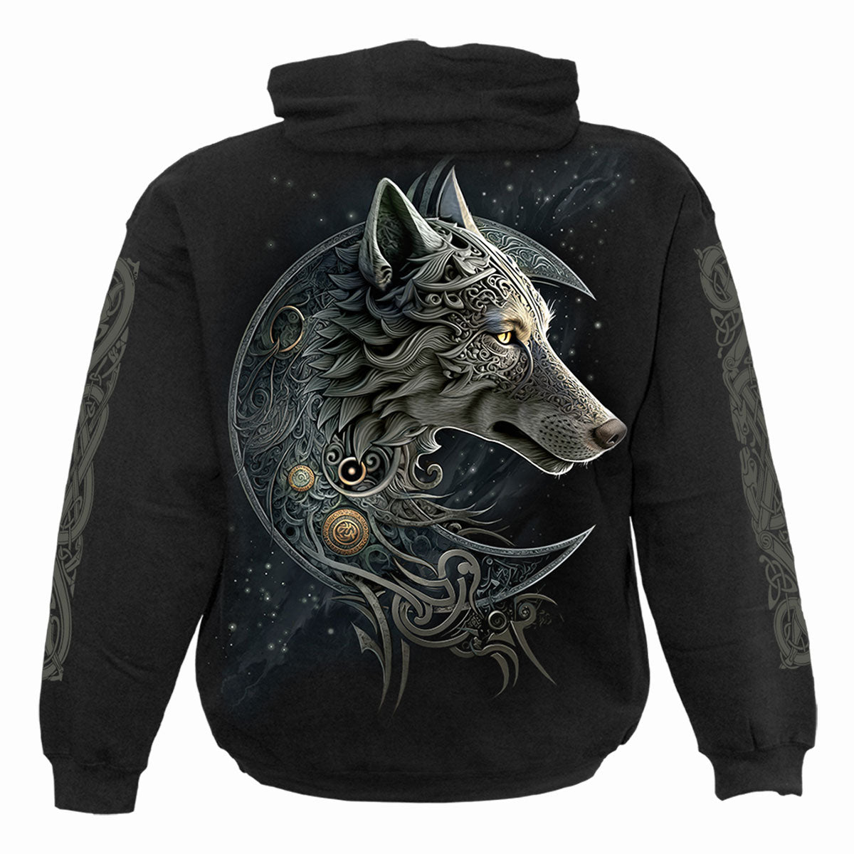 Kapuzenpullover Spiral Celtic Wolf