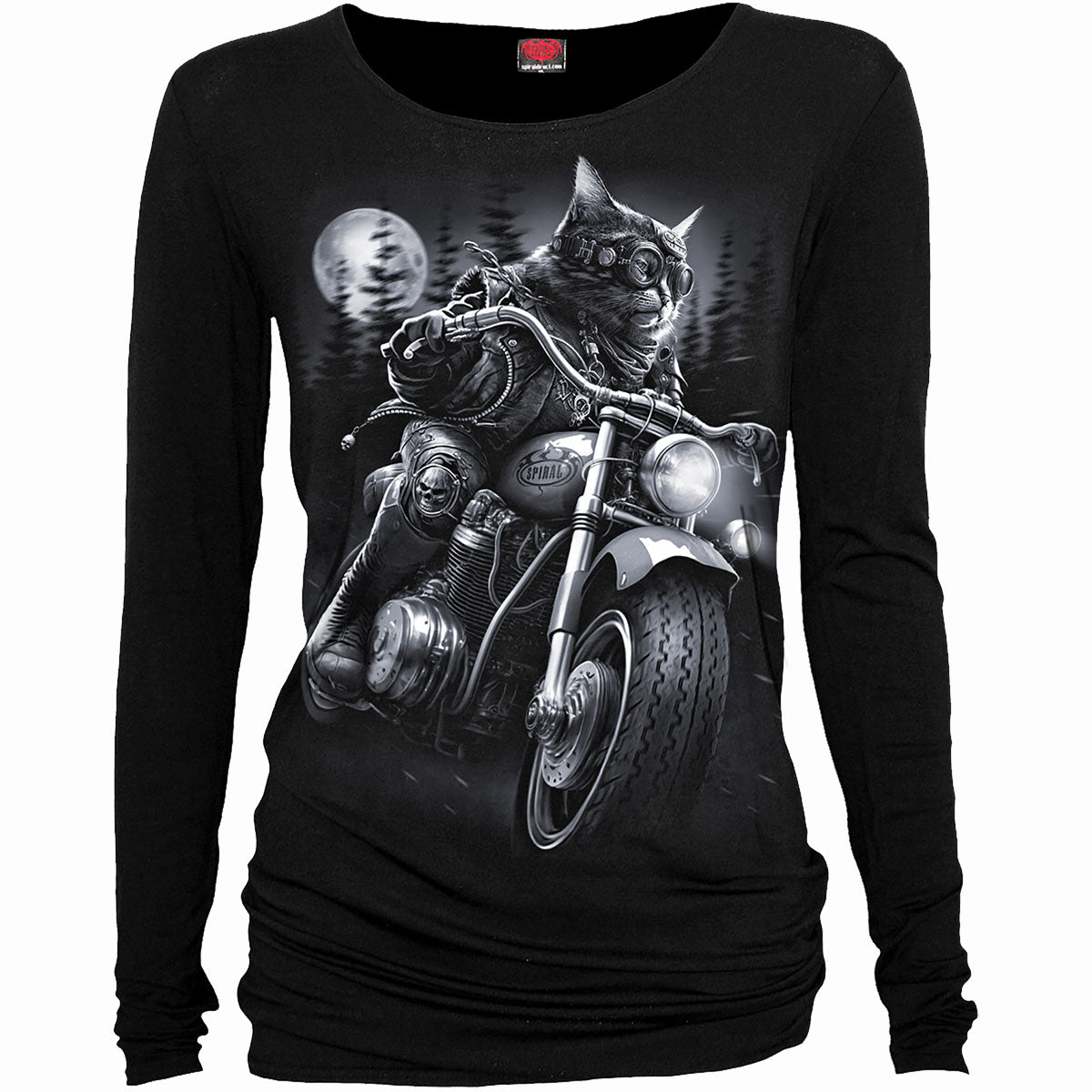 Langarm-T-Shirt Spiral Nine Lives