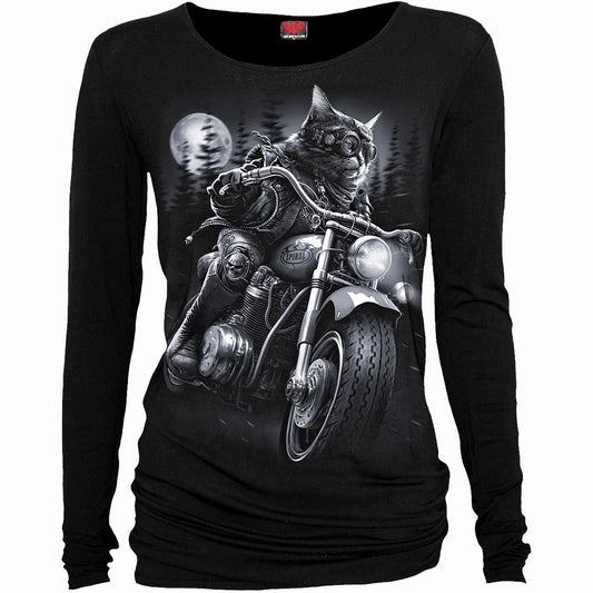 Langærmet T-shirt Spiral Nine Lives