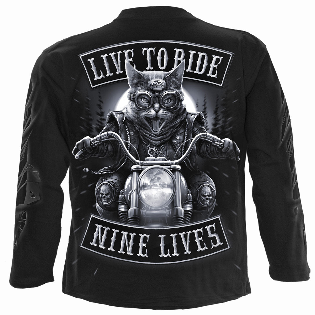 Long-Sleeved T-shirt Spiral Nine Lives