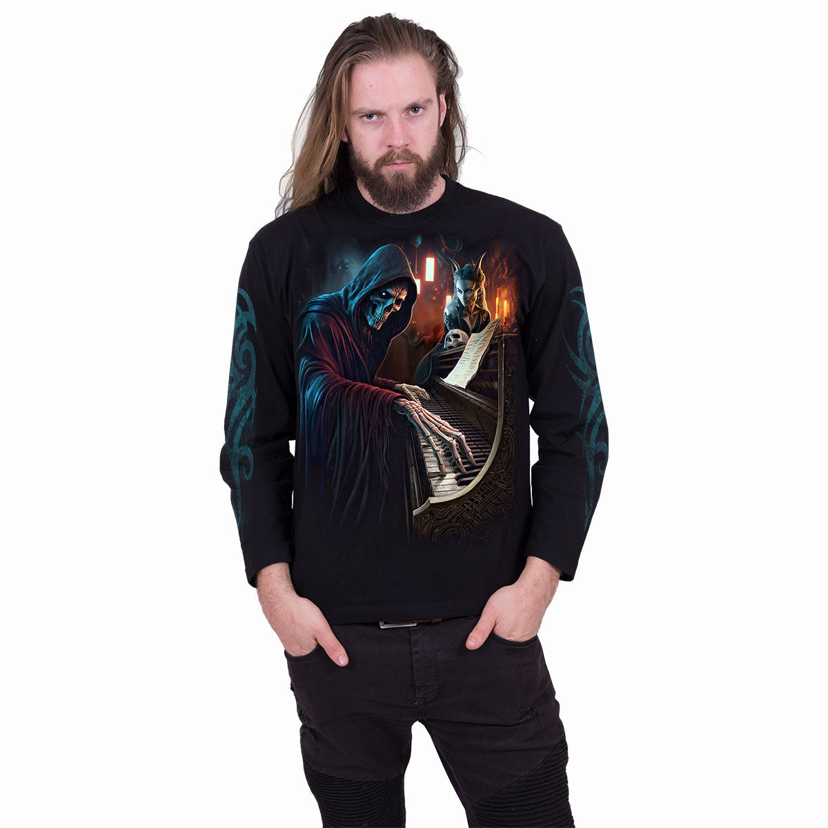 Long-sleeved T-shirt Spiral Midnight Blues