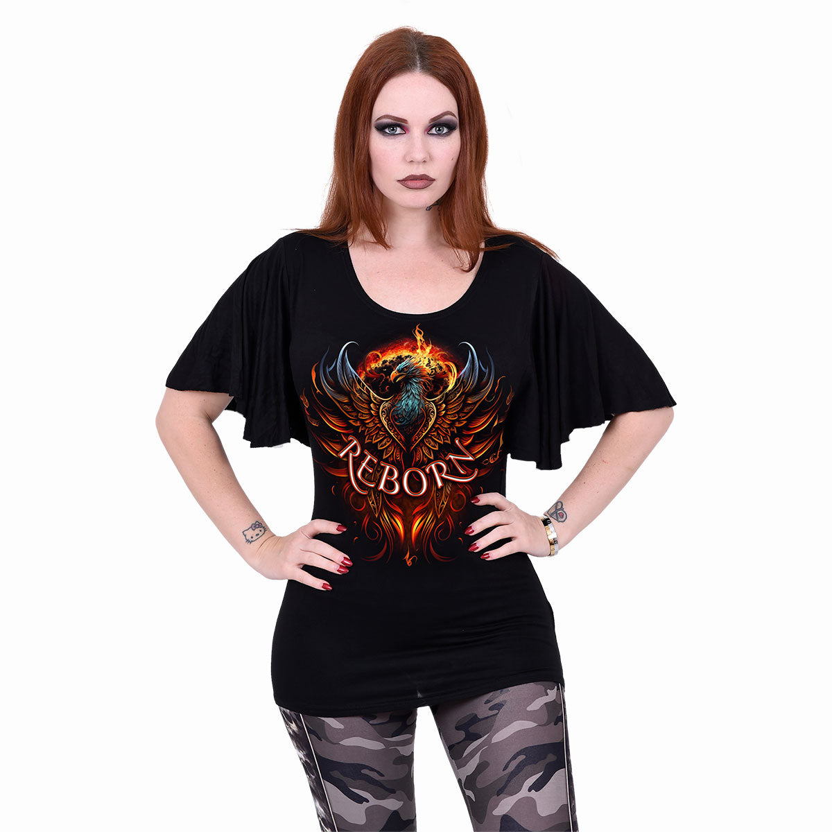 Tops – Kurzarm Spiral Ashes Reborn