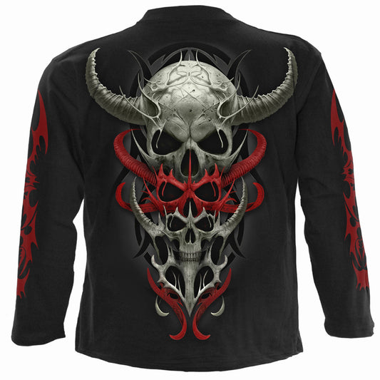 Langärmliges T-Shirt Spiral Skull Synthesis