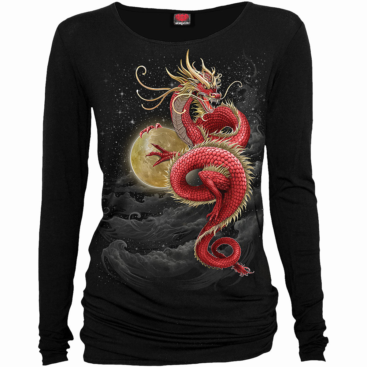 Langarm-T-Shirt Spiral Shenlong