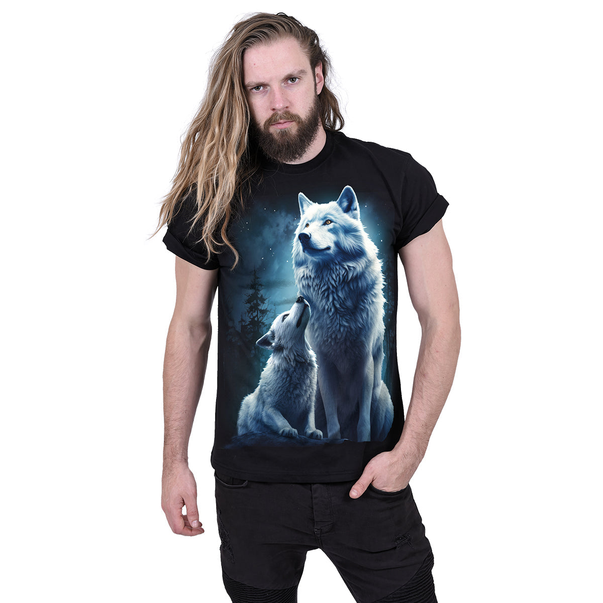 T-Shirt Spiral Wolf Guardian