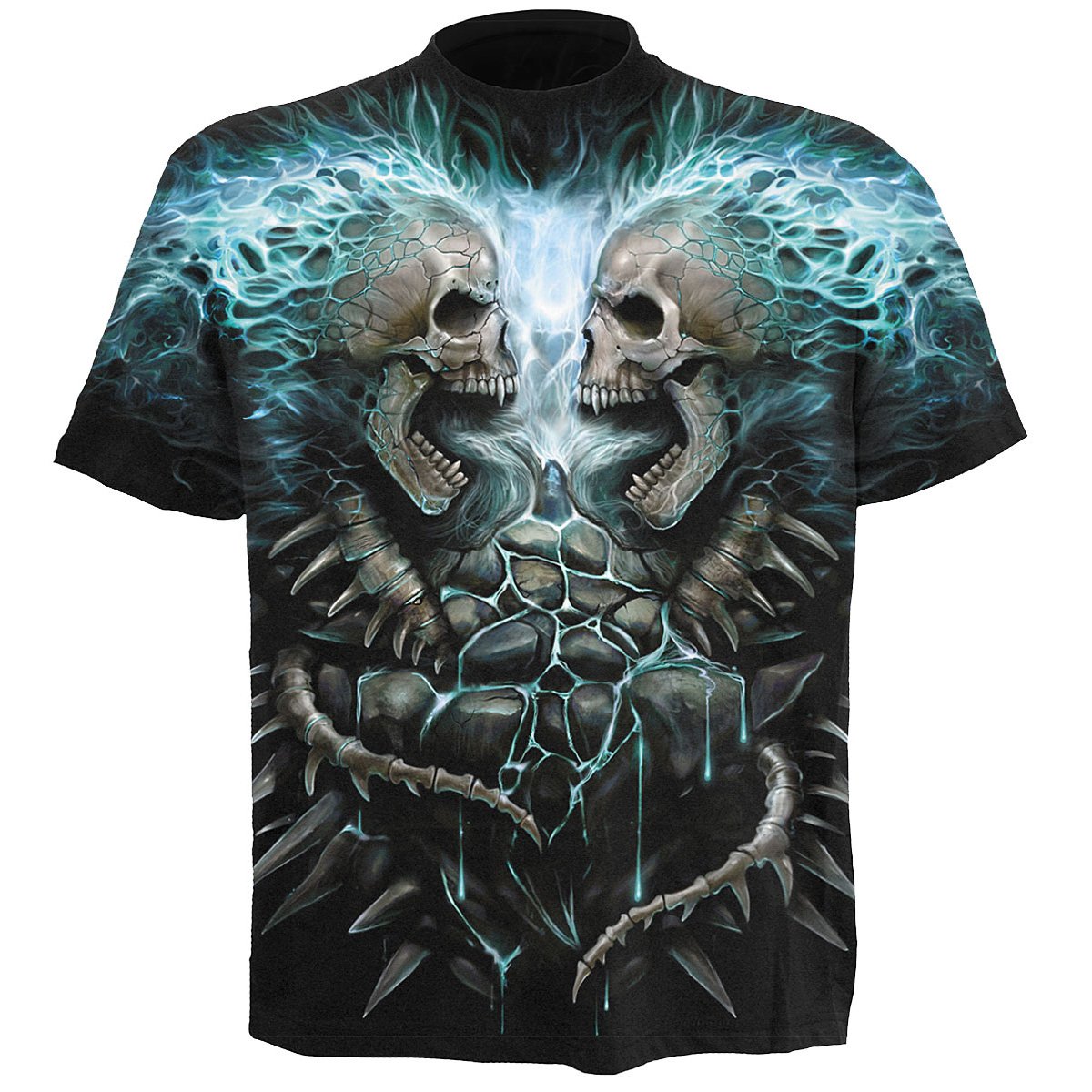 T-Shirt Spiral Flaming Spine
