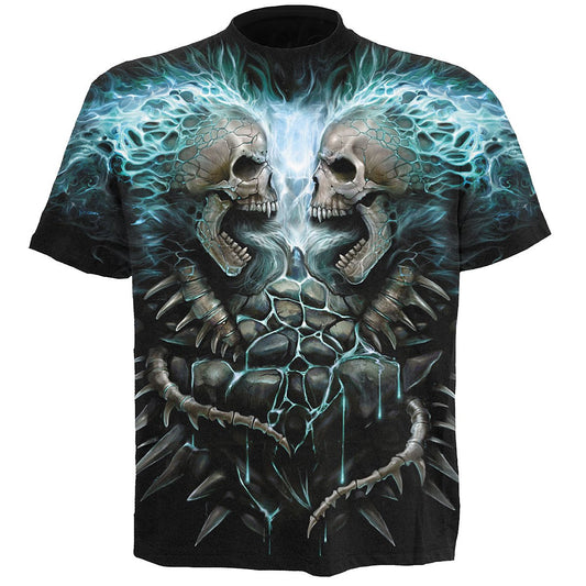 T-shirt Spiral Flaming Spine