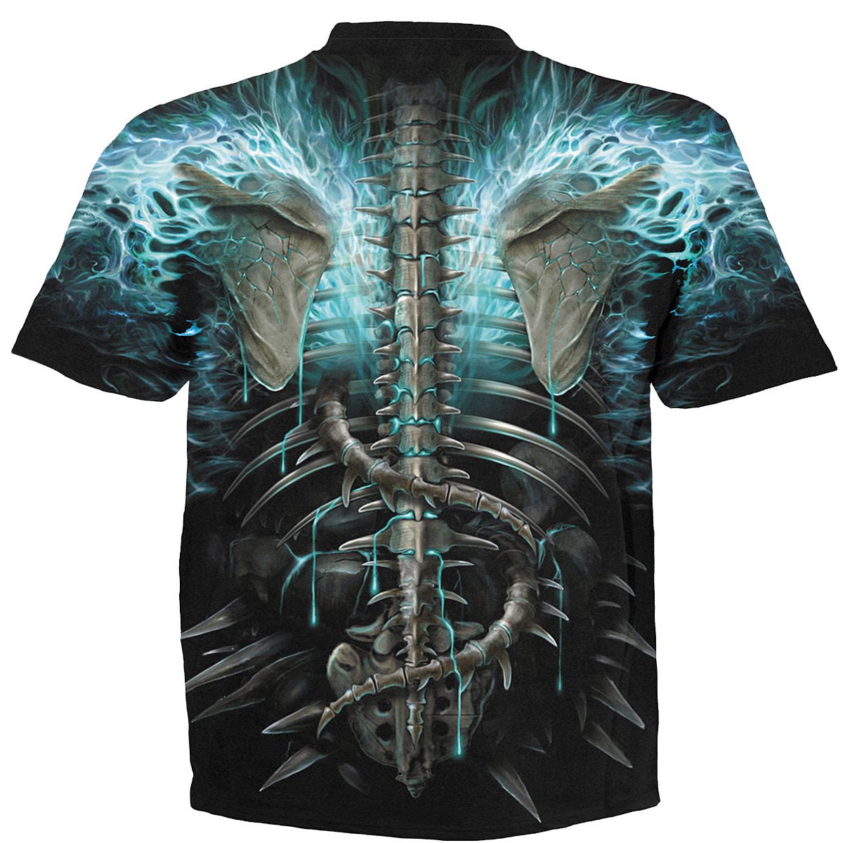 T-Shirt Spiral Flaming Spine