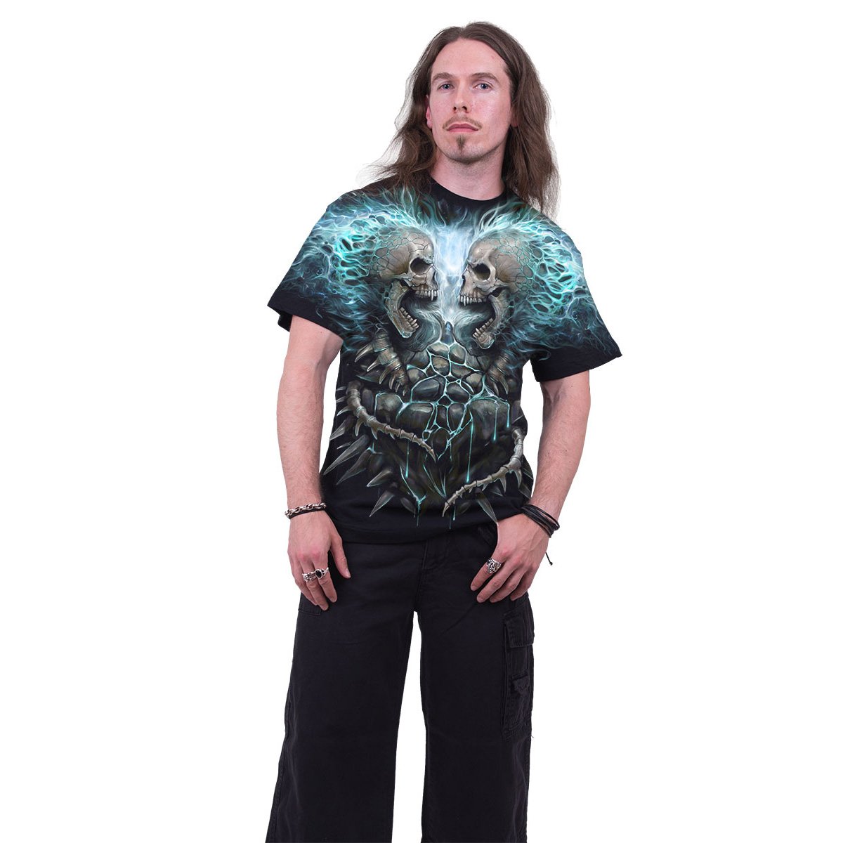 T-Shirt Spiral Flaming Spine