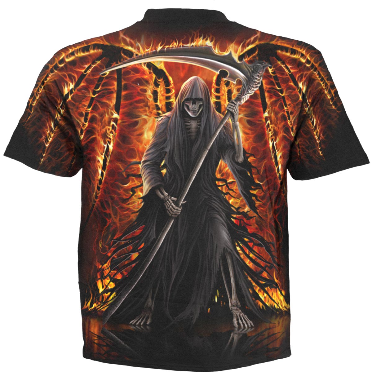 T-Shirt Spiral Flaming Death