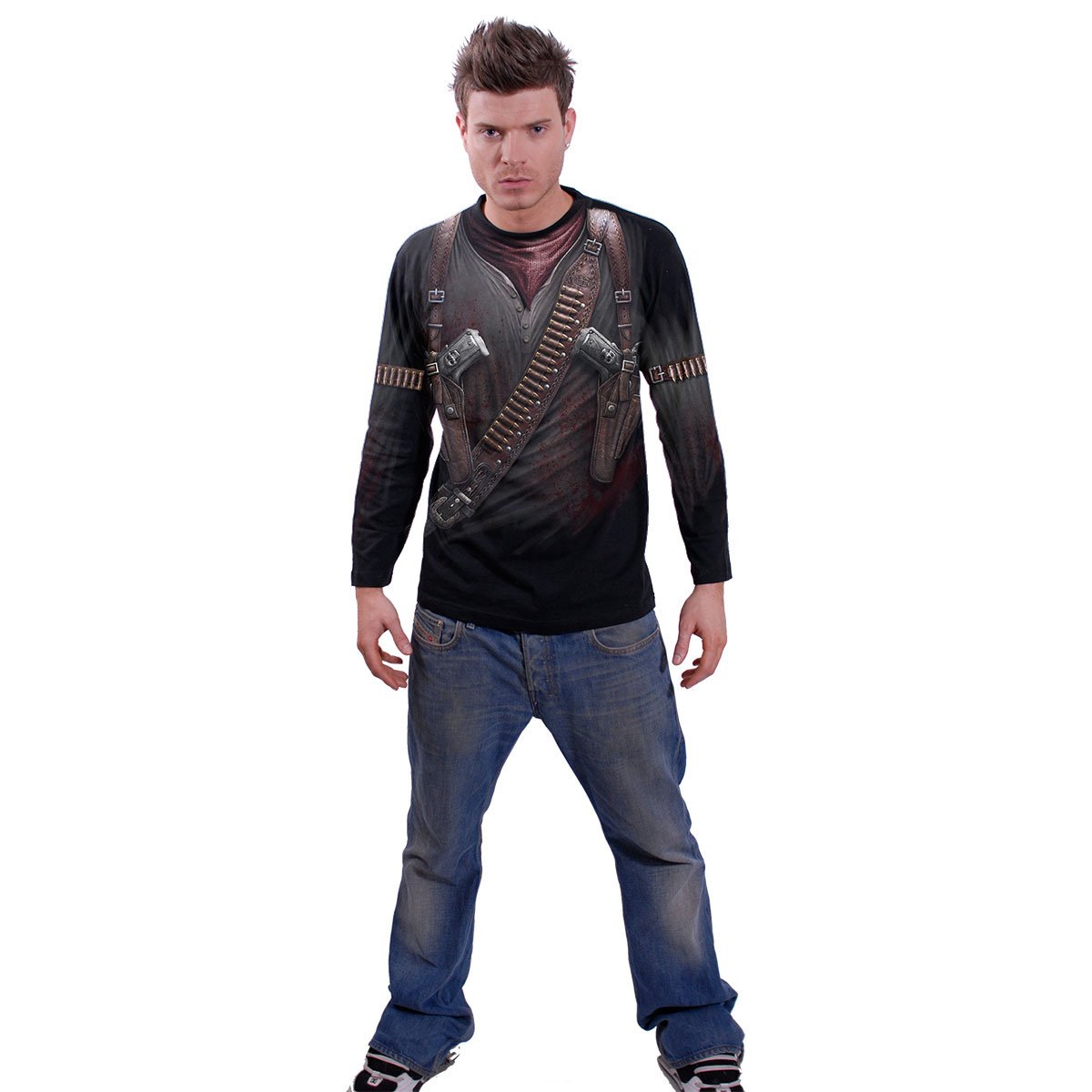 Langarm-T-Shirt Spiral Holster Wrap
