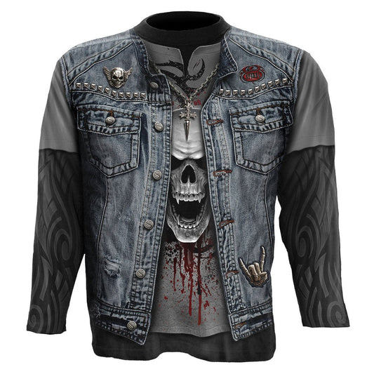 Long Sleeve T-shirt Spiral Thrash Metal