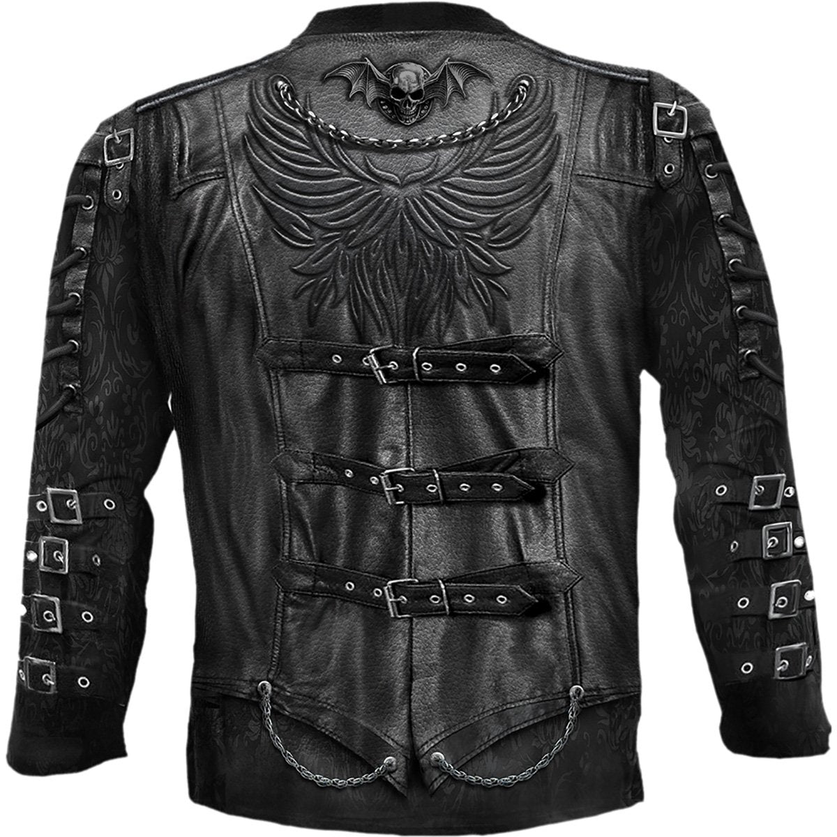 Langärmeliges T-Shirt Spiral Goth Wrap