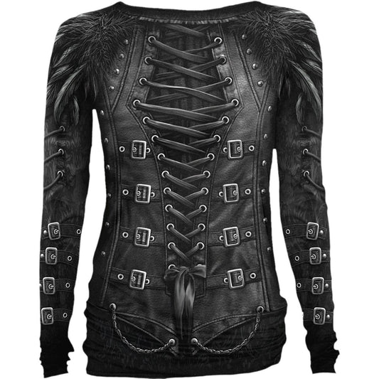Long-sleeved T-shirt Spiral Gothess Wrap