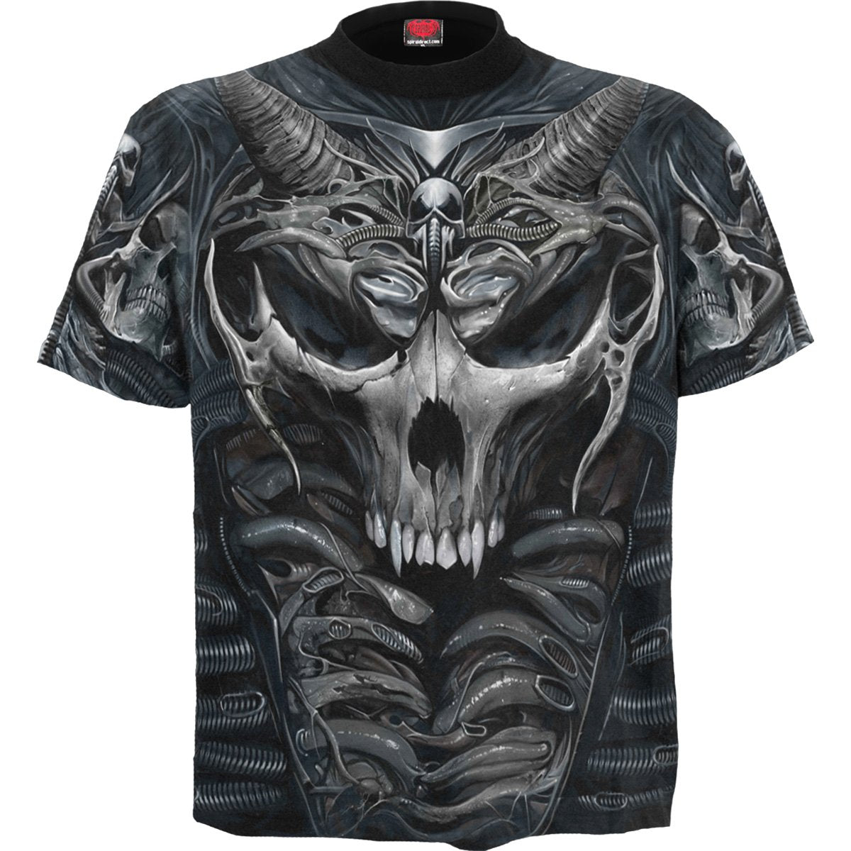 T-Shirt Spiral Skull Armour