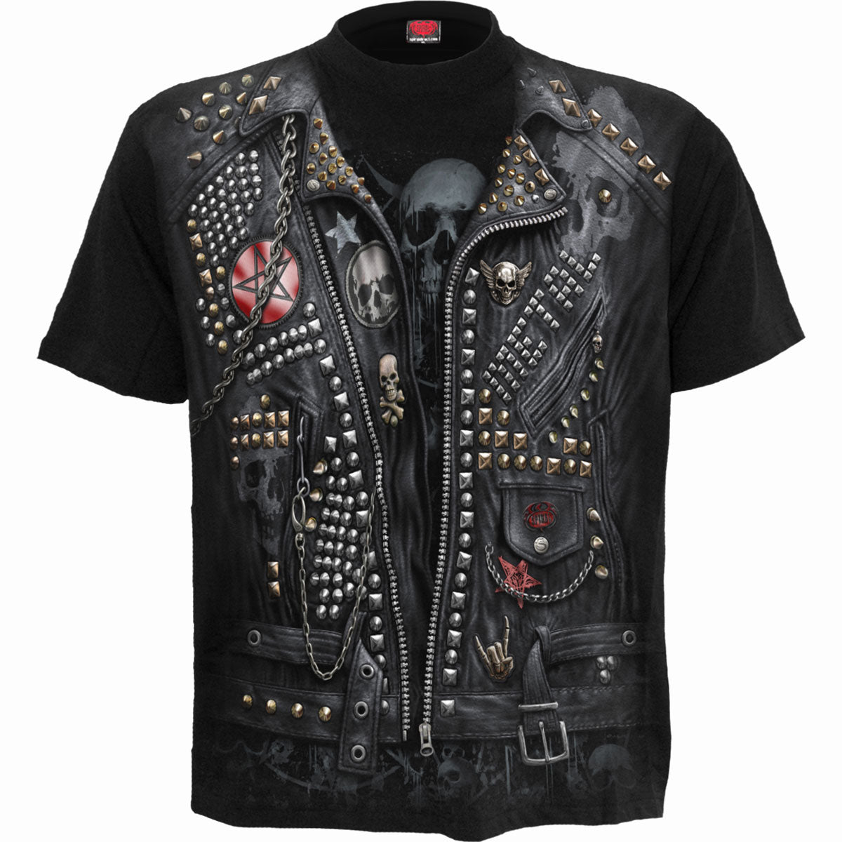 T-Shirt Spiral Goth Metal