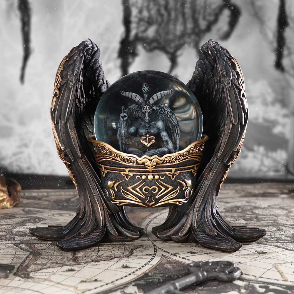 Baphomet Antiquity Snow Globe (22.5cm) - Fatima.Dk