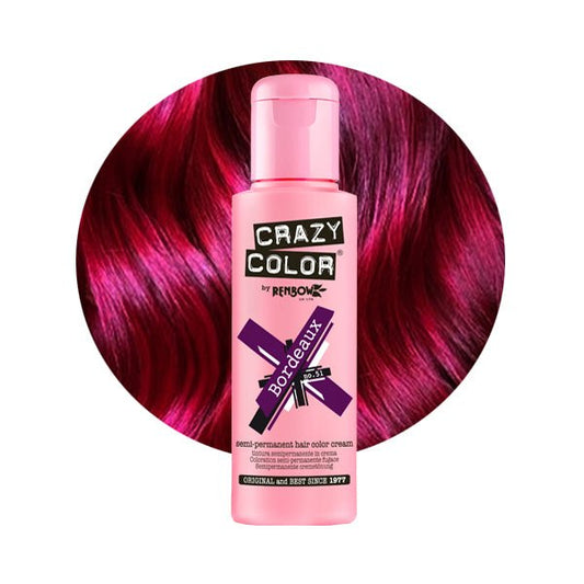 Crazy Color Hårfarve Bordeaux (100ml) - Fatima.Dk