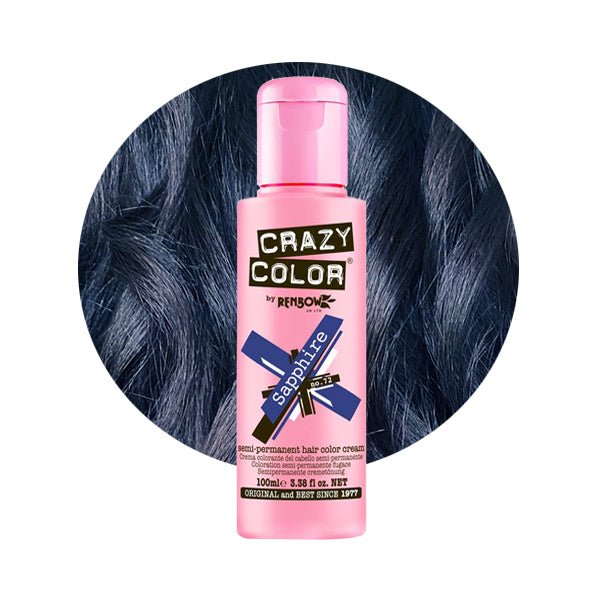 Crazy Color Hårfarve Sapphire (100ml) - Fatima.Dk
