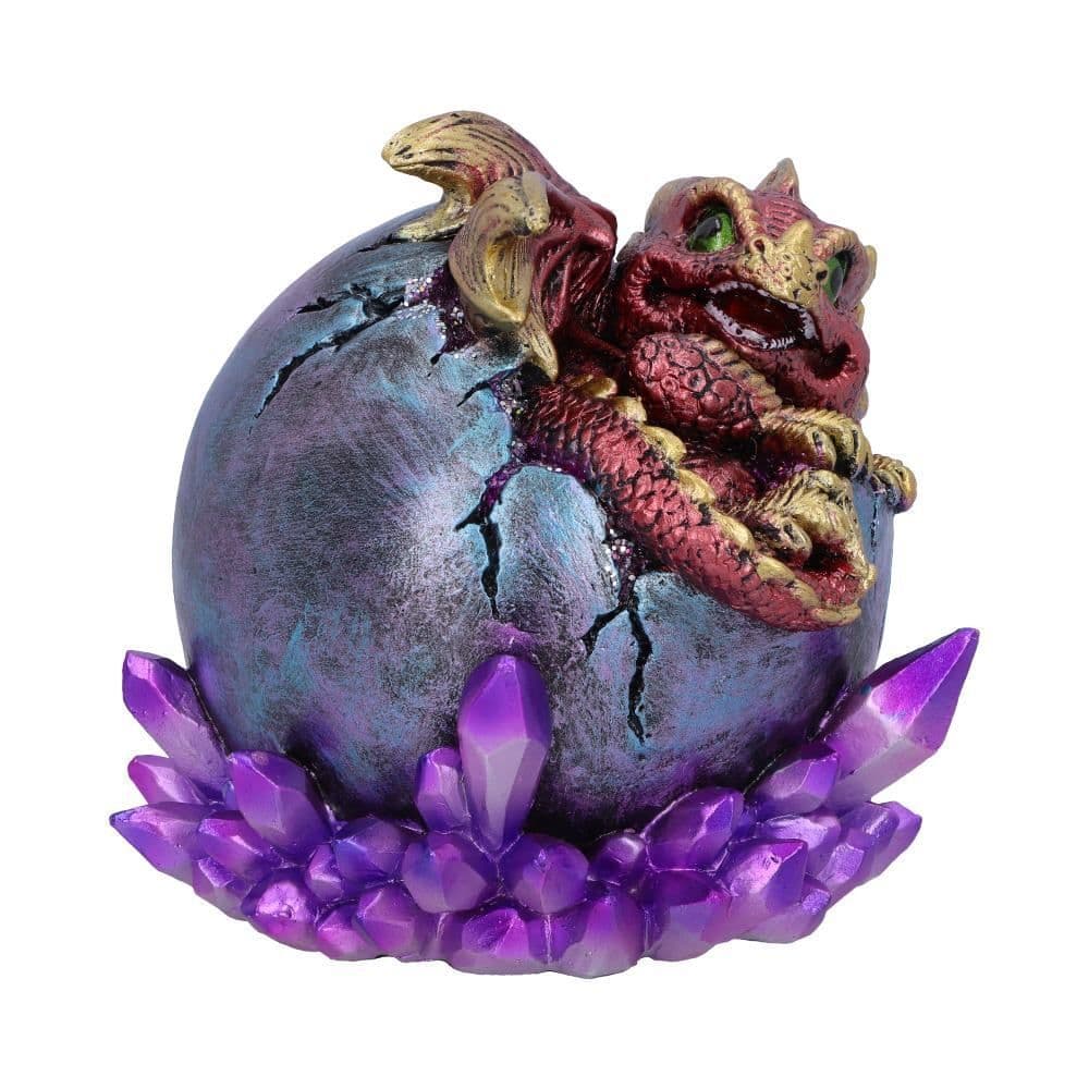 Drage Crimson Hatchling Glow Dragon Crystal (15cm) - Fatima.Dk