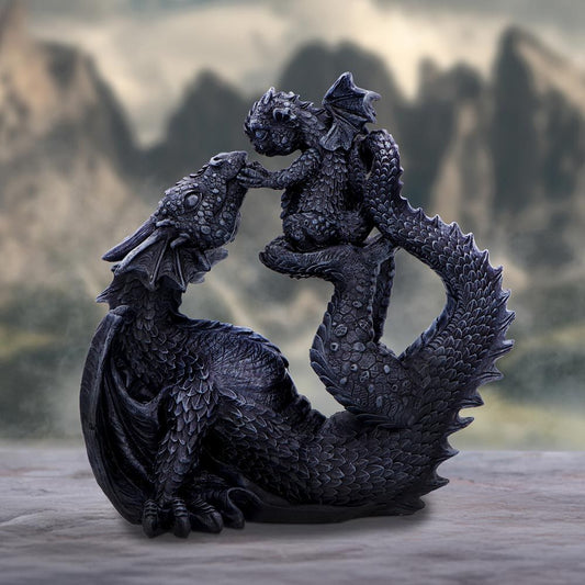 Drage Drakaina and Dragonling (22cm) - Fatima.Dk