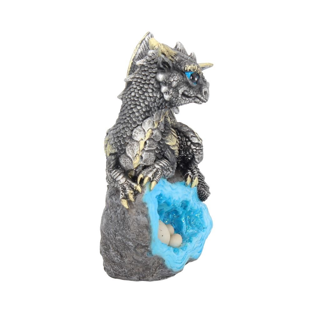 Drage Nest Guardian Blå (13cm) - Fatima.Dk