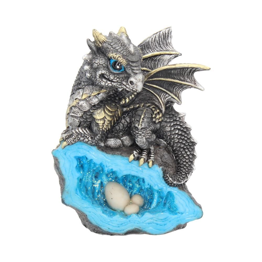 Drage Nest Guardian Blå (13cm) - Fatima.Dk