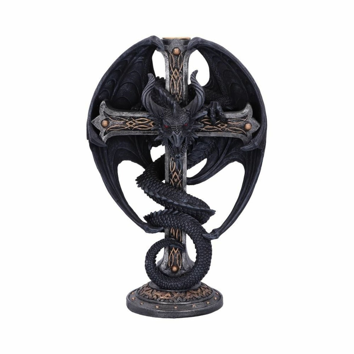 Figur Lysestage Dark Ember (24cm) - Fatima.Dk