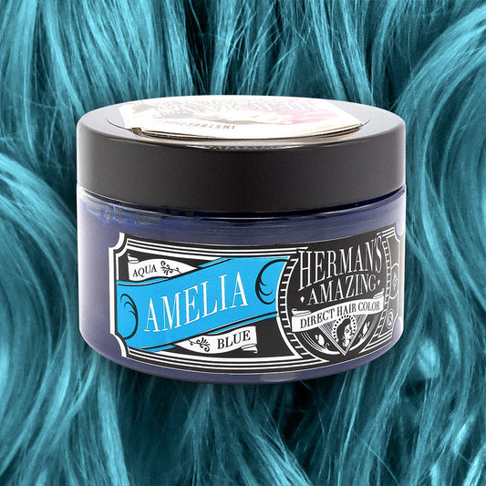 Hermans Hårfarve Amelia Aqua Blue (115ml) - Fatima.Dk