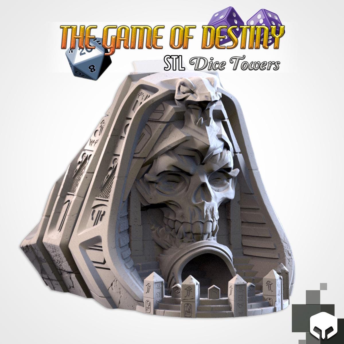 Pharaoh Skull Dice Tower | The Game of Destiny