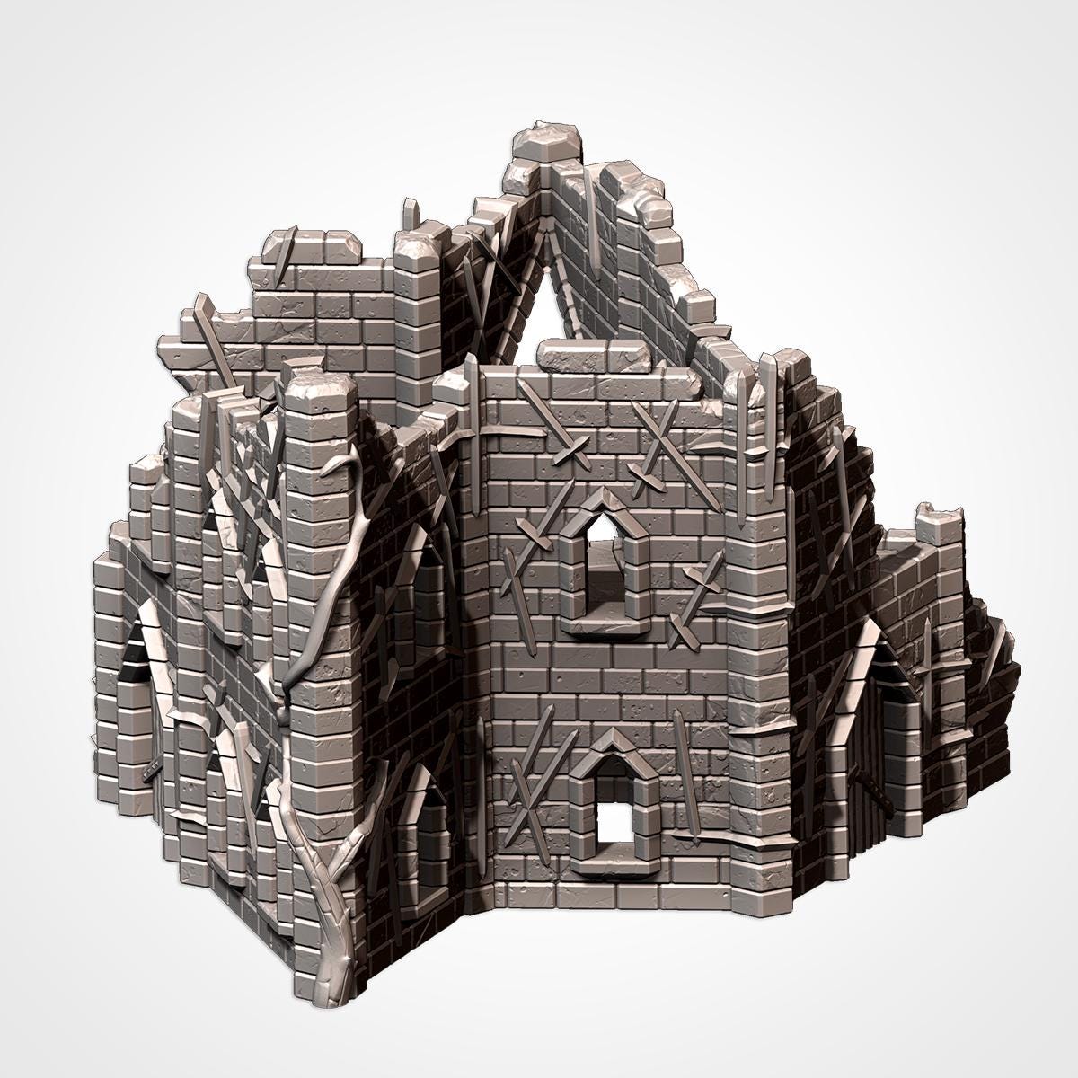 Cursed Fortress 2 – 3D-gedrucktes Gelände