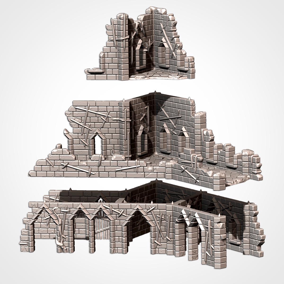 Cursed Fortress 1 – Wargaming Terrain
