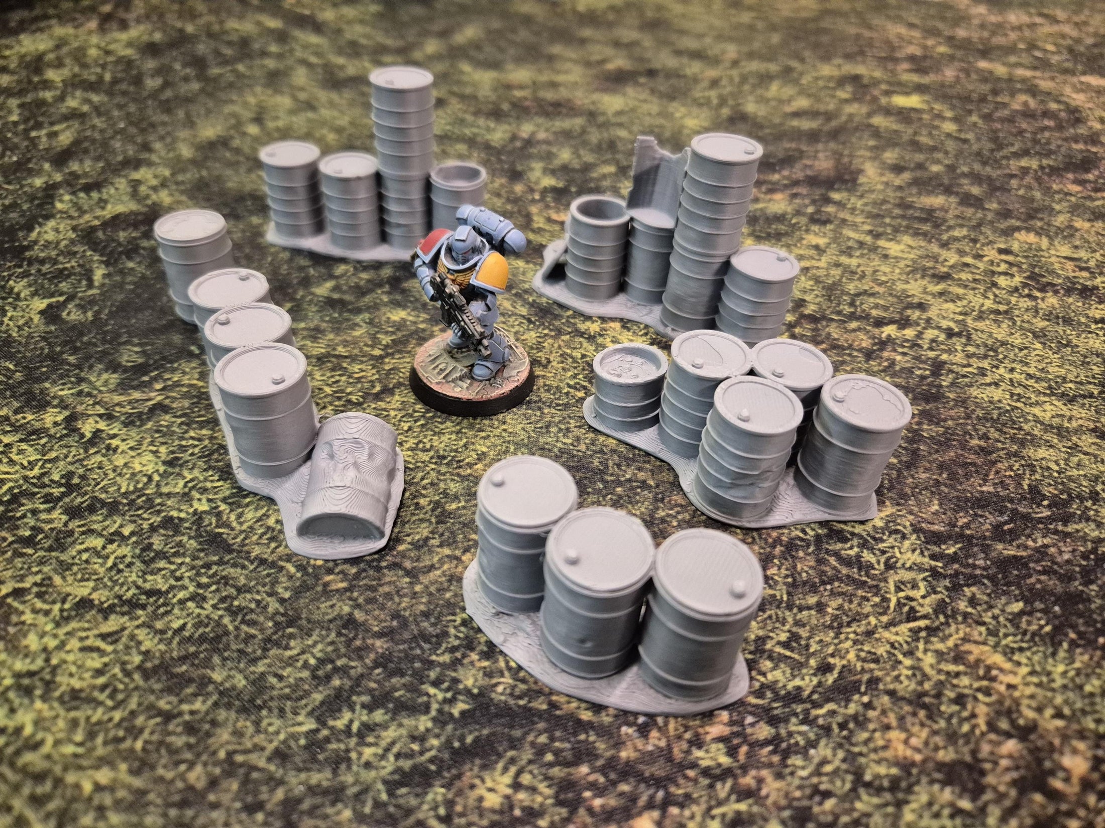 Barrels Terrain Set for Sci-Fi Wargaming – 28/32mm