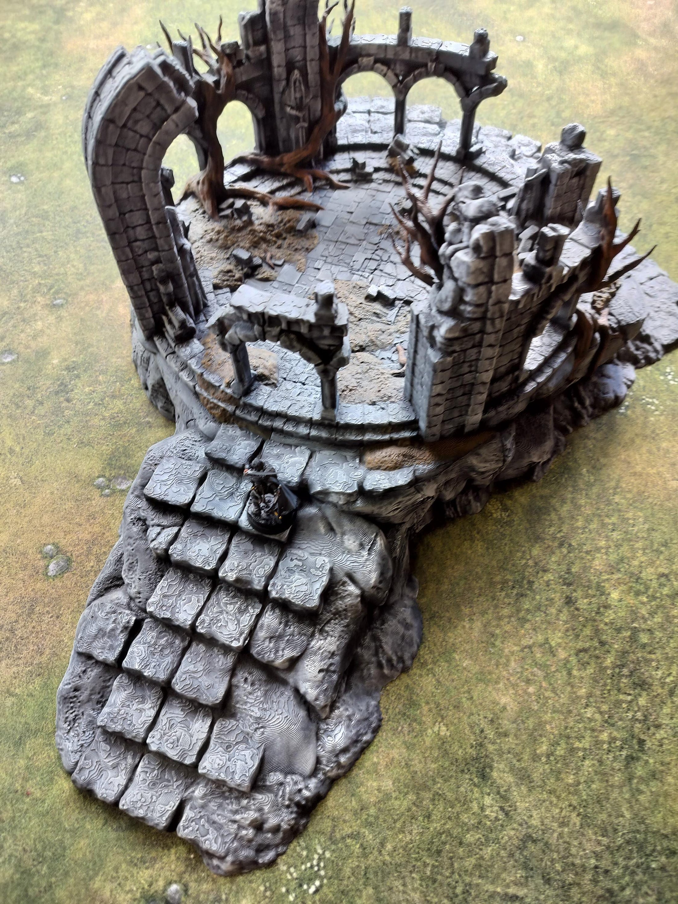 Ruine auf Hügelkuppe – STL-Dateienset für 28/32 mm