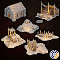 Load image into Gallery viewer, Orc Mining Camp Terrain Set – 28mm/32mm
