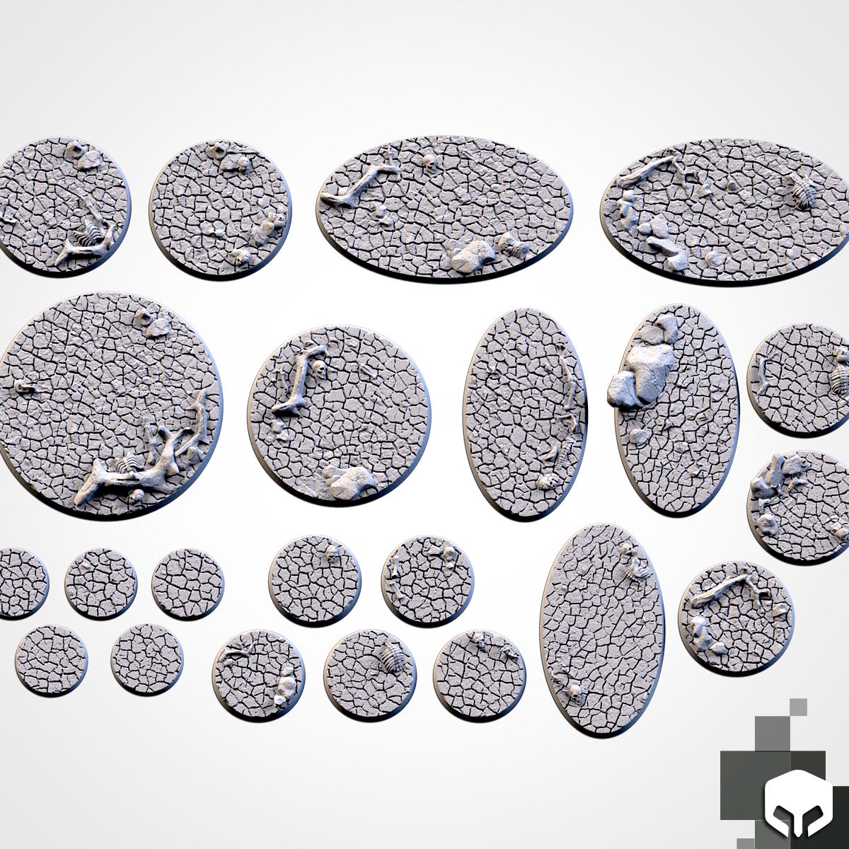 Ørken base toppers til miniaturer fra Txarli Factory
